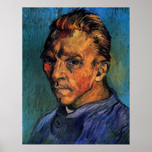 Poster Autorretrato sem Barba de Vincent van Gogh