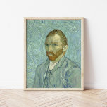 Poster Autorretrato | Vincent Van Gogh<br><div class="desc">Autorretrato (1889) do artista poste-impressionista holandês Vincent Van Gogh. Van Gogh frequentemente se usou como modelo para praticar pintura artística. Este foi o último de seus muitos autorretratos,  pintados apenas meses antes de sua morte. Use as ferramentas de design para adicionar texto personalizado ou personalizar a imagem.</div>