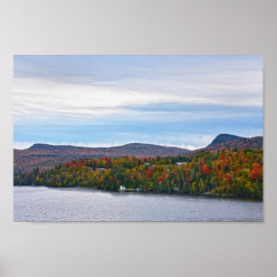 Poster Autumn at Lake Willoughby, Vermont