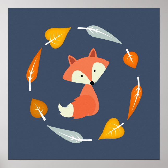 Poster Autumn Baby Fox (Frente)