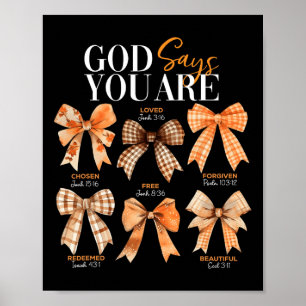 Poster Autumn Christian Thankaking Coquette Arco Deus Dig