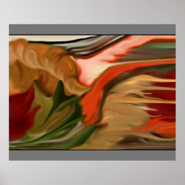 Poster Autumn Cornucopia - Sinal iluminado por Abstrato