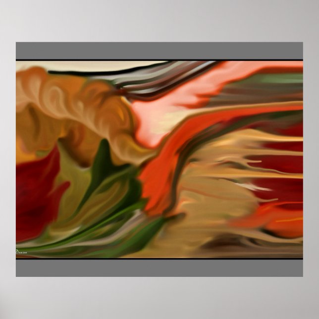 Poster Autumn Cornucopia - Sinal iluminado por Abstrato (Frente)