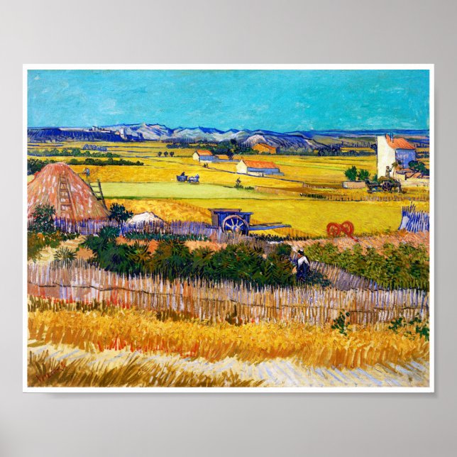 Poster Autumn Countryside, Van Gogh (Frente)