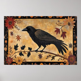 Poster Autumn Crow