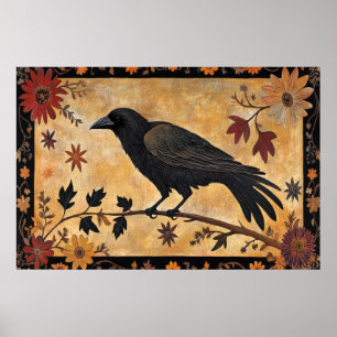 Poster Autumn Crow