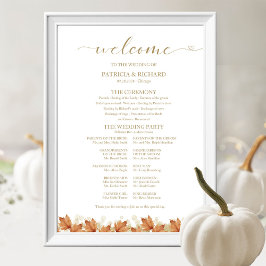 Poster Autumn Deixa Sinal do Programa de Casamento outono