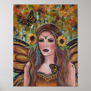 Poster Autumn Fairy Queen By Renee Lavoie
