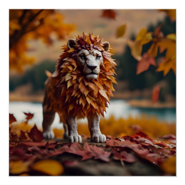 Pôster Autumn Foles Lion (Frente)