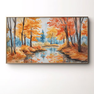 Poster Autumn Forest Watercolor Art