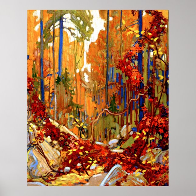 Poster Autumn Garland, belas artes por Tom Thomson, (Frente)