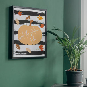 Pôster Autumn Harvest Pumpkin Fall Vibe