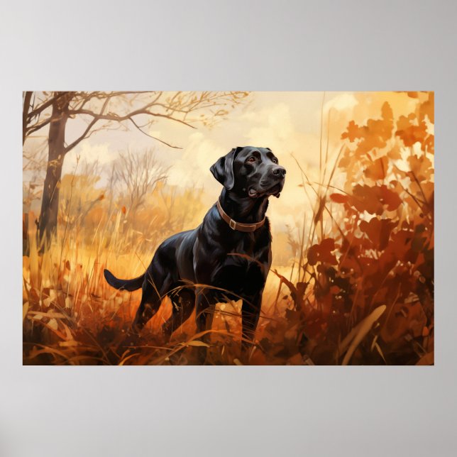 Poster Autumn Labrador (Frente)