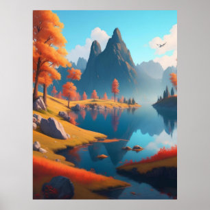 Poster Autumn Landscape Art
