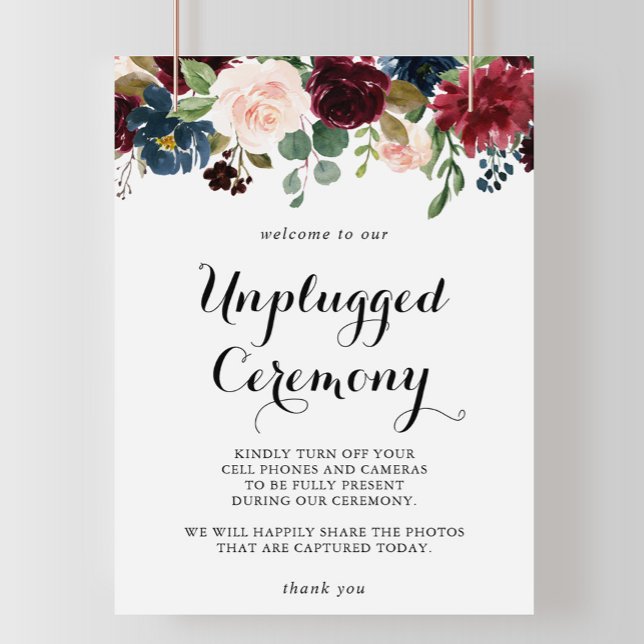 Poster Autumn Rustic Calliographic Unplugged Ceremony Sin (Criador carregado)