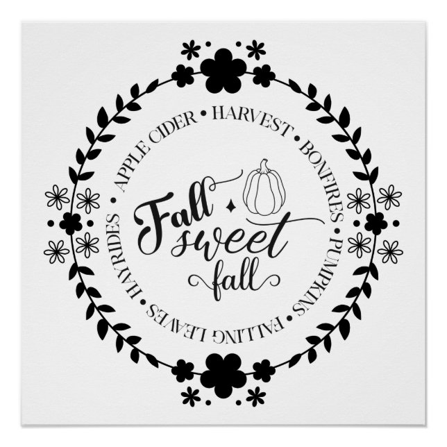 Pôster Autumn Season-Digital Download Poster (Frente)