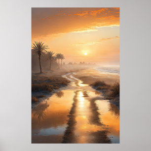 Poster Autumn Sunset in Nature
