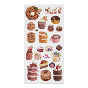 Pôster Autumn Sweets Treats Poster