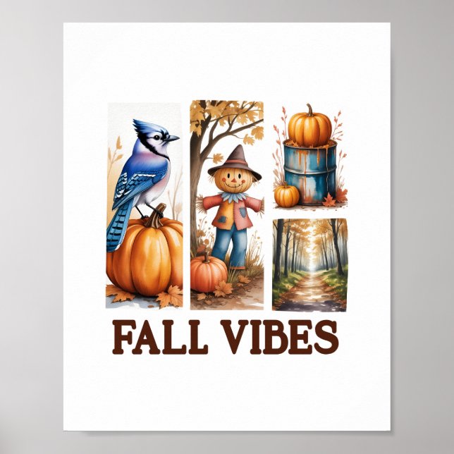 Poster Autumn Vibes Fall Vibes (Frente)