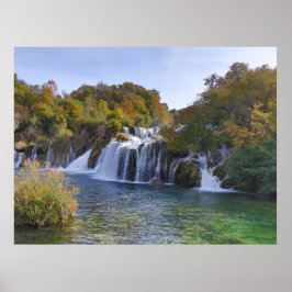Poster Autumn Waterfall