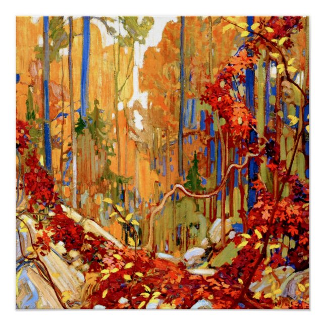 Pôster Autumn's Garland, belas artes por Tom Thomson (Frente)