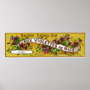 Poster Auxiliar Violettes De Agradável Sabão LabelParis