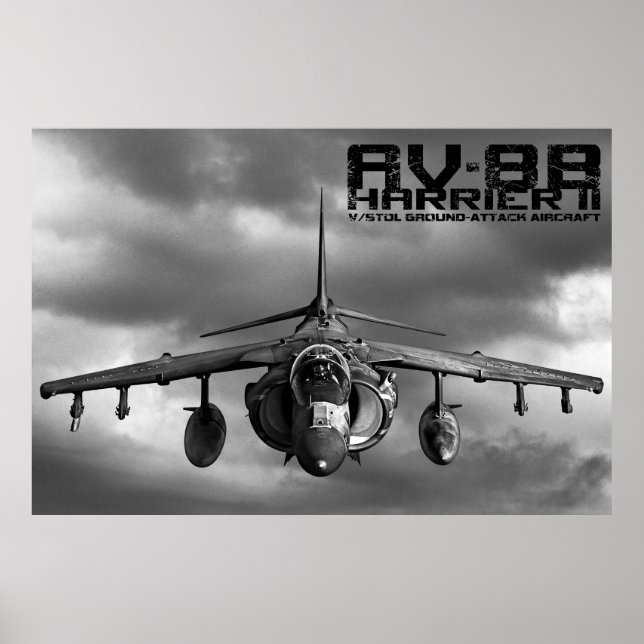 Poster AV-8B Harrier II (Frente)