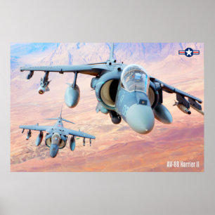 POSTER AV-8B HARRIER II