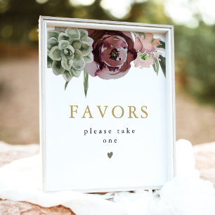 Poster AVA Boho Burgundy - Sinal de Favor