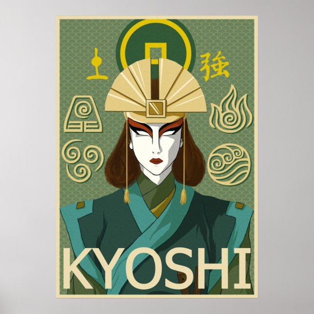 Poster Avatar Kyoshi (Frente)