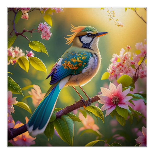 Pôster Ave Fantasia Asa Verde Cabeça Verde (Frente)
