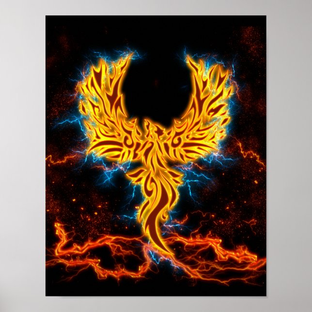 Poster Ave Fnix Ouro Lightning wings (Frente)