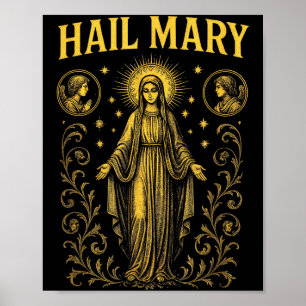 Poster Ave Maria - Arte Cristã Senhora de Guadalupe