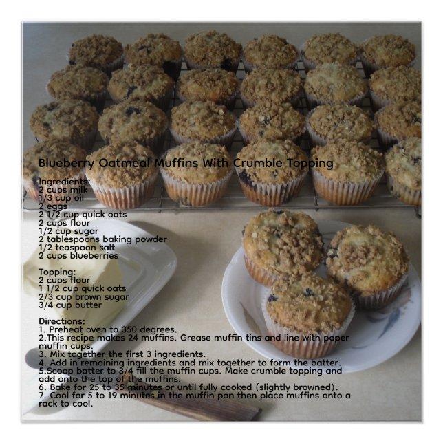 Pôster Aveia-Ave-Muffins (Frente)