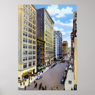 Poster Avenida de Portland Oregon sexta