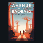 Poster Avenida dos Baobás Madagascar Art Vintage<br><div class="desc">Avenida do design de arte vetorial dos Baobás. A Avenida dos Baobás,  ou Beco dos Baobás,  é um grupo proeminente de baobás da GrCandidate que faz parte da estrada não pavimentada nº 8,  entre Morondava e Belon'i Tsiribihina.</div>