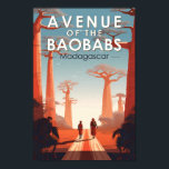 Poster Avenida dos Baobás Madagascar Art Vintage<br><div class="desc">Avenida do design de arte vetorial dos Baobás. A Avenida dos Baobás,  ou Beco dos Baobás,  é um grupo proeminente de baobás da GrCandidate que faz parte da estrada não pavimentada nº 8,  entre Morondava e Belon'i Tsiribihina.</div>