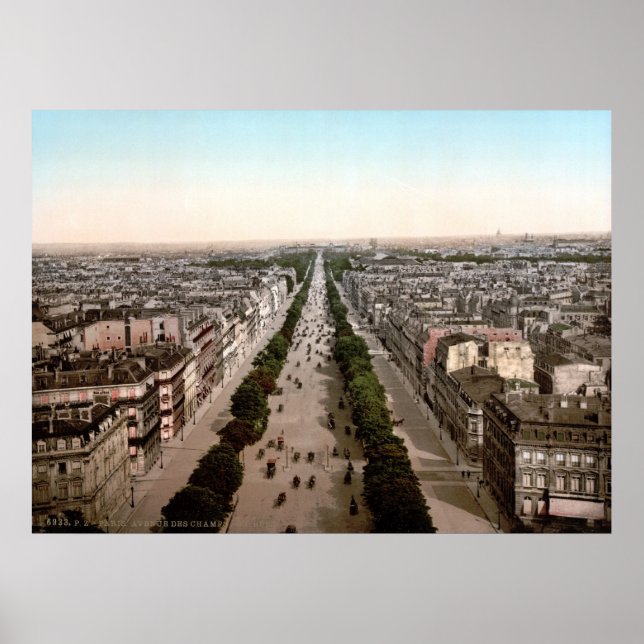 Pôster Avenida dos Champs-Élysées (Frente)
