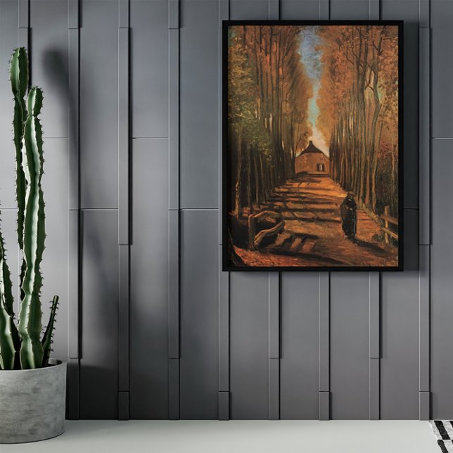 Pôster Avenida dos Poplars, no outono, por Vincent van Go (Criador carregado)