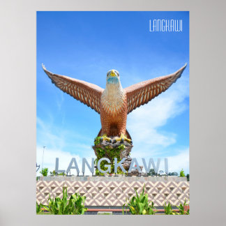 Poster Avenida Eagle Langkawi Malásia Vacation Souvenir