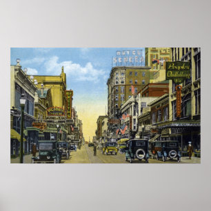 Poster Avenida sul de Clinton. a St. principal 1924