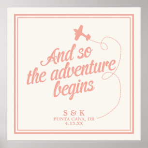 Poster Aventura Começa Casamento de Destino - Rosa