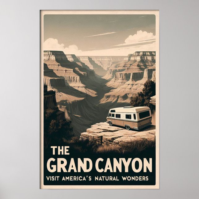 Poster Aventura contra Grand Canyon (Frente)