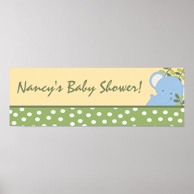 Pôster Aventura de Banner Personalizado Safari de 22,5"x7 (Frente)