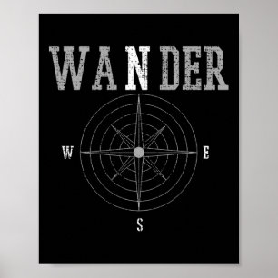 Poster Aventura de caminhada e acampamento Wander Comp