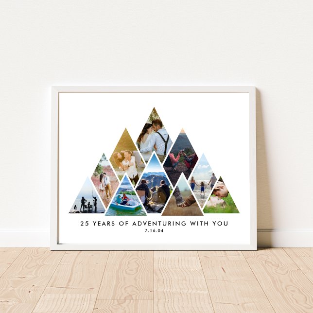 Poster Aventura de Colagem de Fotos 25º Aniversário Casai (Criador carregado)