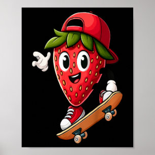 Poster Aventura de skate de prancha de emoção das criança