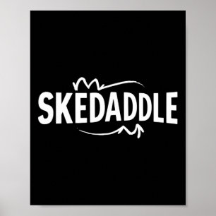 Poster Aventura Divertida Skedaddle Ao Ar Livre Hiking Ca