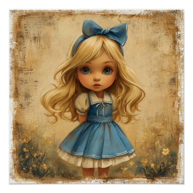 Pôster Aventura Redemoinho de Alice: Fantasia do País das (Frente)