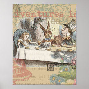 Pôster Aventuras de Alice no País das Maravilhas - Chá Ma